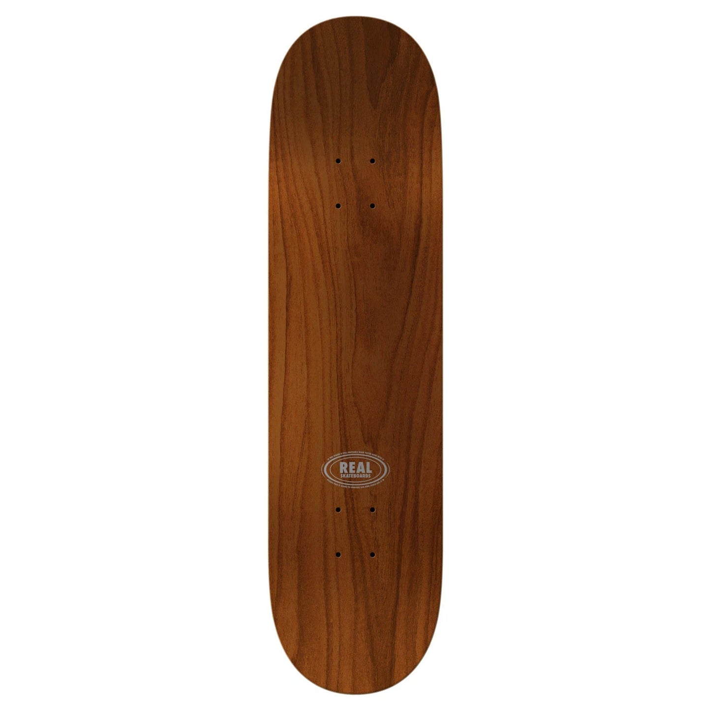 Real Skateboard Deck Classic Oval True Mid Grey 7.75" x 29.5"