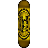 Real Skateboard Deck DBX Oval Full Yellow 8.38" x 32.43"