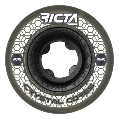Ricta Wheels Crystal Cores Wide 53mm 95a Clear Black