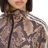 Satin Snake Print Firebird Track Jacket