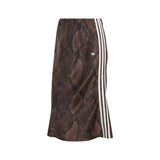 Snake Print Satin Skirt