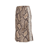 Snake Print Satin Skirt