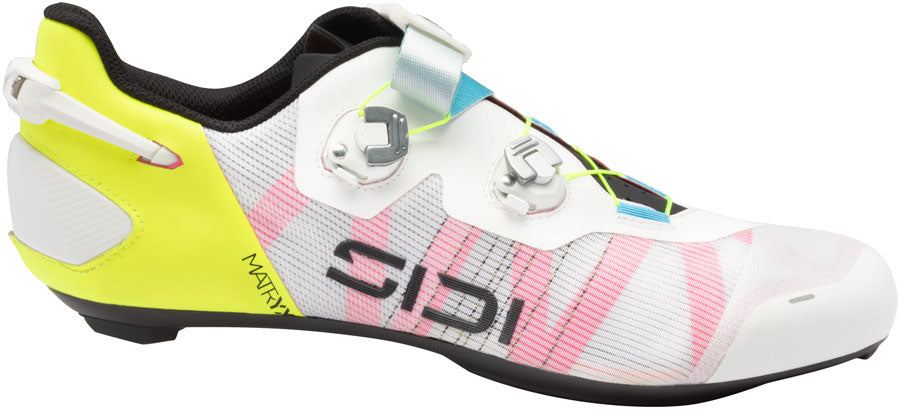 SIDI Wire 3 Road Shoes - Mens White/Yellow Fluo 45