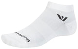 Swiftwick Aspire Ankle Socks - Circuit White Medium