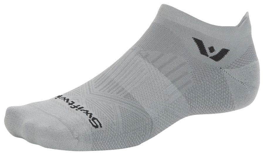 Swiftwick Aspire No Show Socks - Circuit Pewter Medium