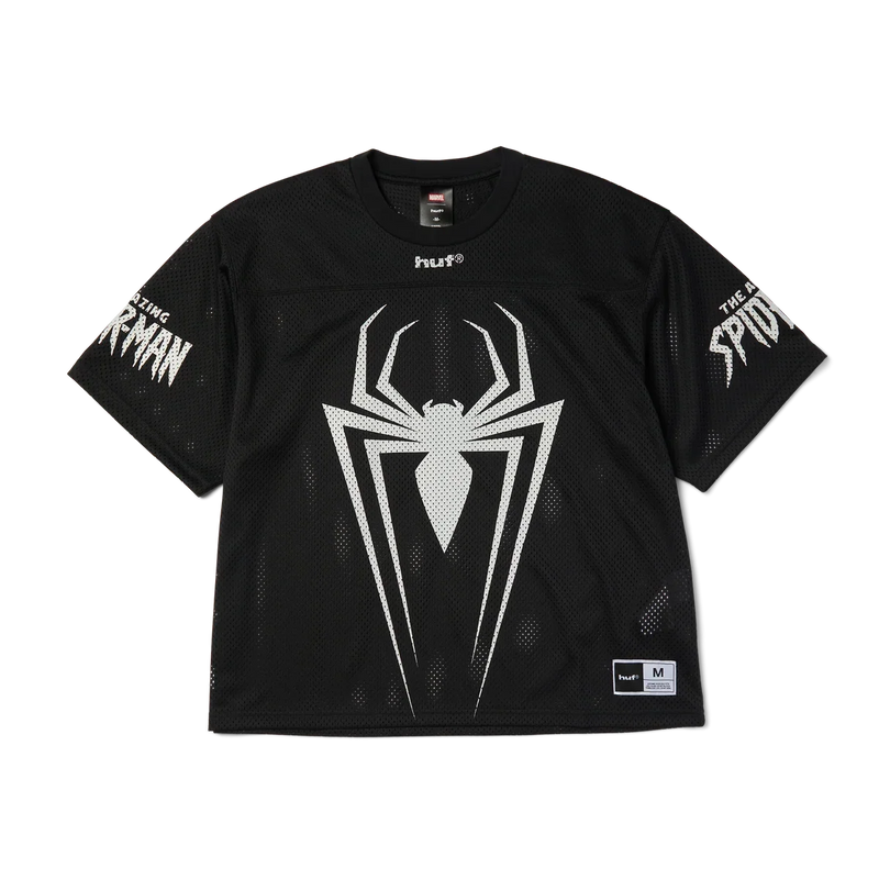 Huf X Spider-Man Football Jersey - Black