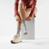 Smartwool - Hike Light Cushion Crew Socks - Women's - Light Gray White