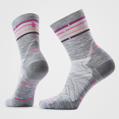 Smartwool - Women's Run Zero Cushion Mid Crew Socks - Light Gray