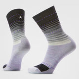 Smartwool - Women's Everyday Stitch Stripe Crew Socks - Purple Black