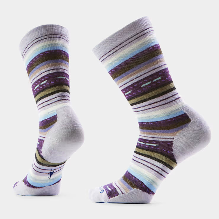 Smartwool - Women's Everyday Margarita Crew Socks - Purple Eclipse