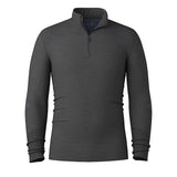 Smartwool - Intraknit Thermal Merino Base Layer 1/4 Zip - Men's - Charcoal-Nightfall Blue