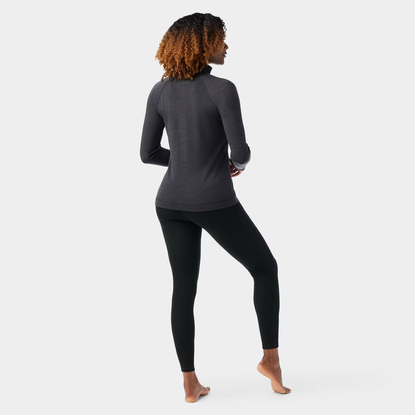 Smartwool - Classic Thermal Merino Base Layer 1/4 Zip - Women's - Charcoal Heather