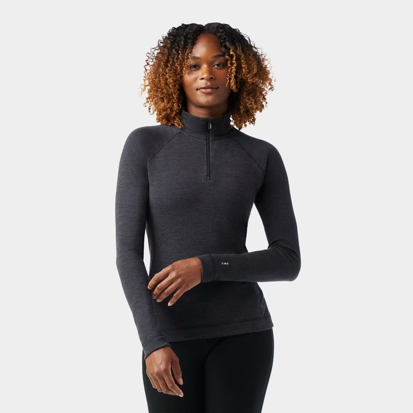 Smartwool - Classic Thermal Merino Base Layer 1/4 Zip - Women's - Charcoal Heather