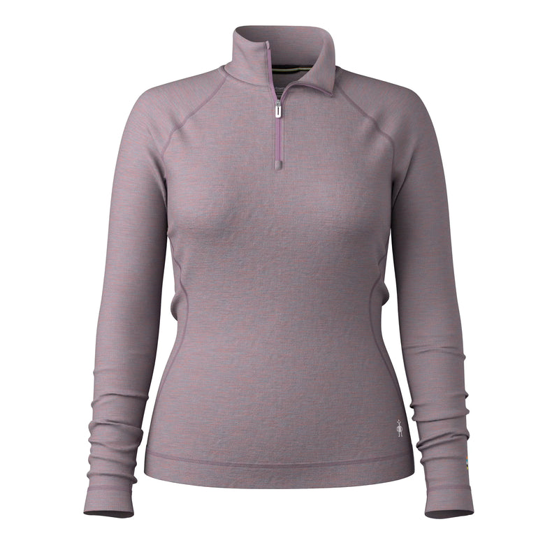 Smartwool - Classic Thermal Merino Base Layer 1/4 Zip - Women's - Chalk Violet Heather