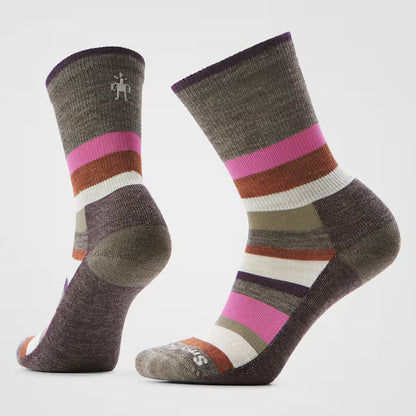 Smartwool - Women's Everyday Multi-Stripe Crew Socks - Taupe