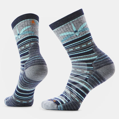 Smartwool - Women's Hike Targeted Cushion Dragon Stitch Mid Crew Socks - Deep Navy