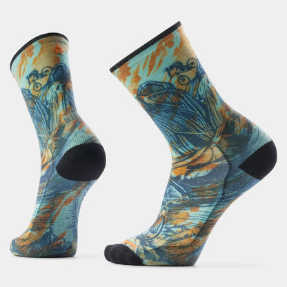 Smartwool - Bike Zero Cushion Rugged Ride Print Crew Socks - Capri