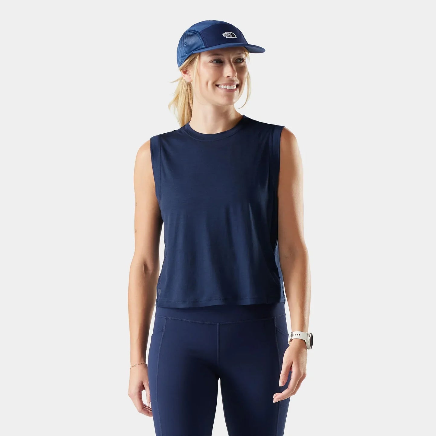 Smartwool - Women's Active Ultralite Crop Tank - Deep Navy