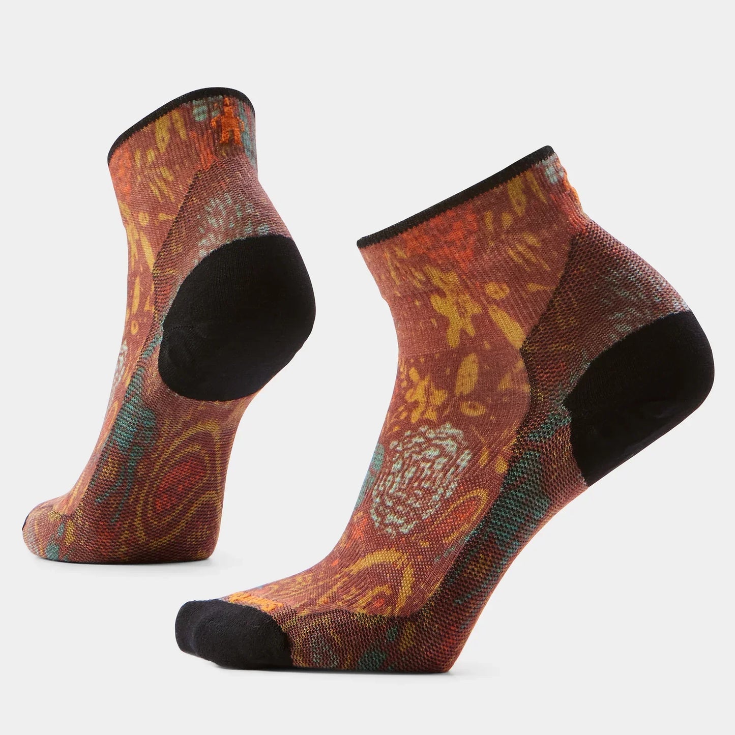 Smartwool - Women's Bike Zero Cushion Paisley Print Ankle Socks - Picante