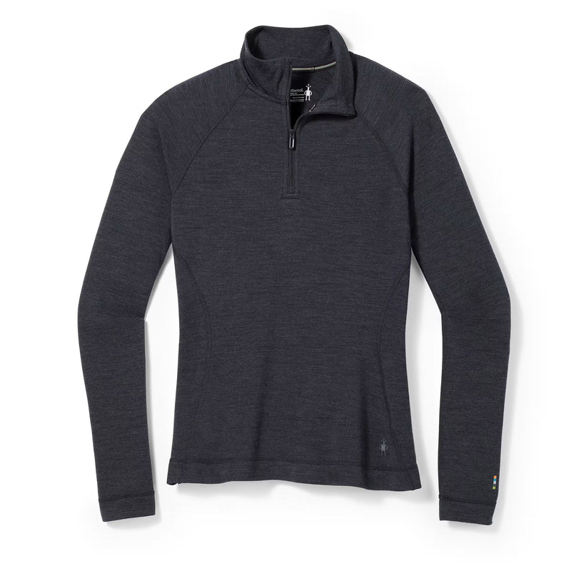 Smartwool - Classic Thermal Merino Base Layer 1/4 Zip - Women's - Charcoal Heather