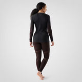 Smartwool - Intraknit Thermal Merino Base Layer Crew - Women's - Charcoal-Mink Stripe