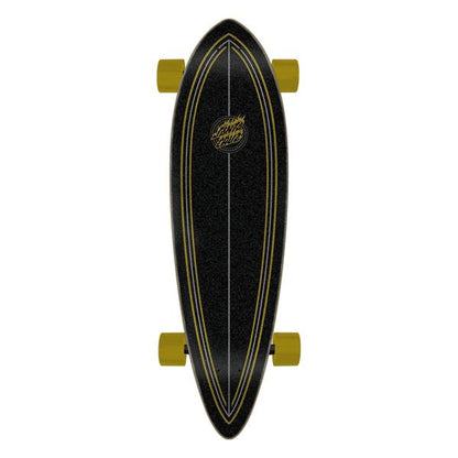 Santa Cruz Holo Flame Dot Pintail Cruiser Longboard Complete 9.2" x 33"