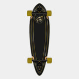 Santa Cruz Holo Flame Dot Pintail Cruiser Longboard Complete 9.2" x 33"