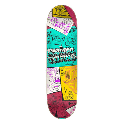 Santa Cruz Skateboard Deck Delfino Scribble FeelBase 8.25" x 31"