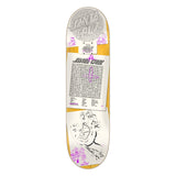 Santa Cruz Skateboard Deck Delfino Scribble FeelBase 8.25" x 31"