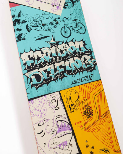 Santa Cruz Skateboard Deck Delfino Scribble FeelBase 8.25" x 31"