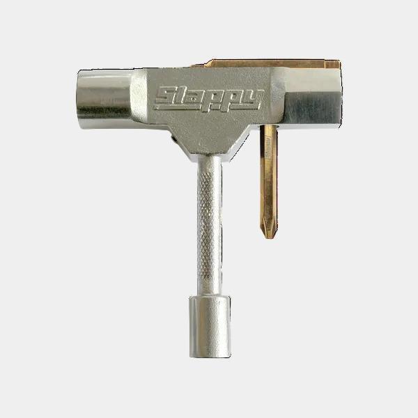 Slappy Trucks ST1  Standard Skate Tool with Rethreader and Bearing Press Silver