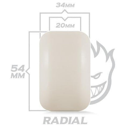 Spitfire Formula Four Radials Wheels Natural 99du 54mm