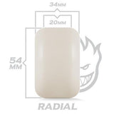 Spitfire Formula Four Radials Wheels Natural 99du 54mm