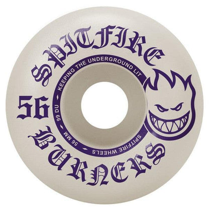 Spitfire Wheels Burner Edition 99du 56mm White - Purple