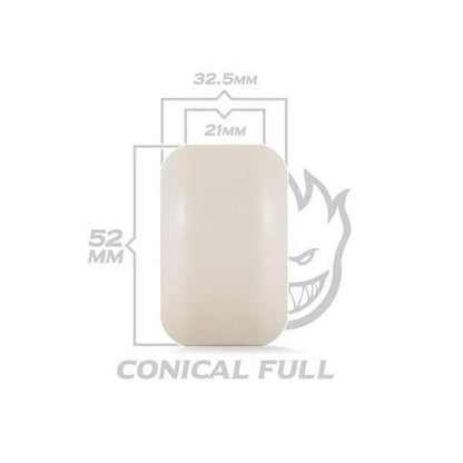 Spitfire Wheels Formula Four 101D Conical Full White - Red
