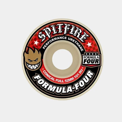 Spitfire Wheels Formula Four 101D Conical Full White - Red