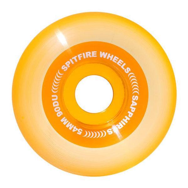 Spitfire Wheels Sapphires 90du 54mm Clear - Orange
