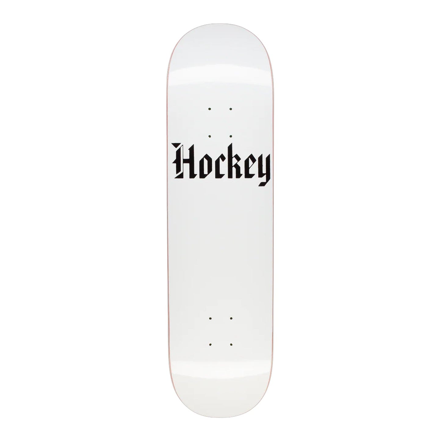 Hockey Skateboard Deck Stone White 9.0" x 33.254"