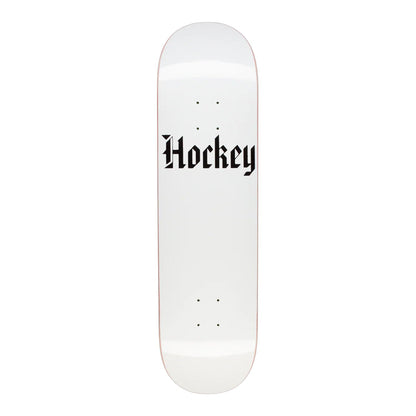 Hockey Skateboard Deck Stone White 9.0" x 33.254"