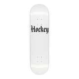 Hockey Skateboard Deck Stone White 9.0" x 33.254"