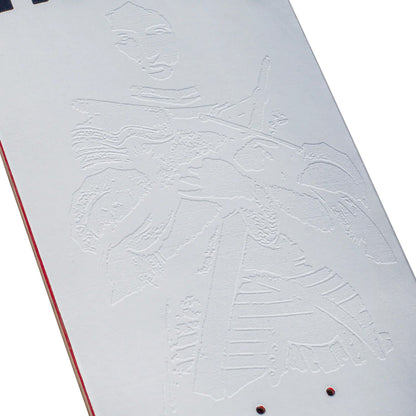 Hockey Skateboard Deck Stone White 9.0" x 33.254"