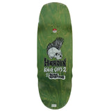 Heroin Skateboard Deck Swampy KO2 Slime Face 10.6" x 32.1"