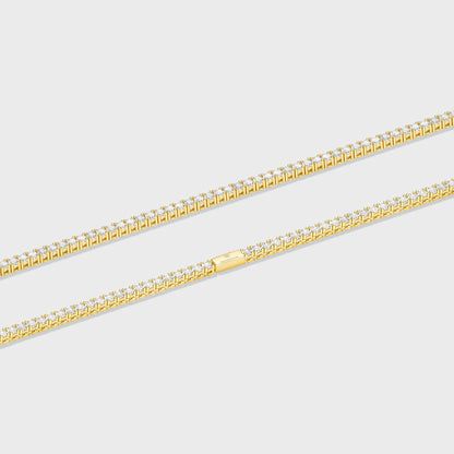 Tennis Chain (Gold) - 3mm