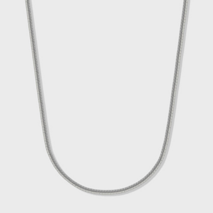 Flat Snake Chain (Silver) - 2mm