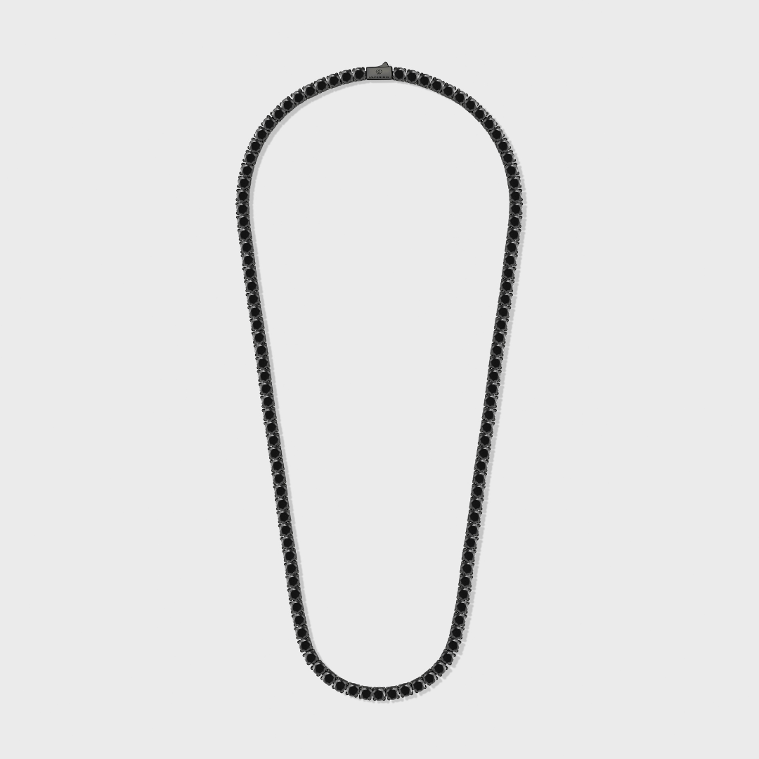 Tennis Chain (Black) - 4mm