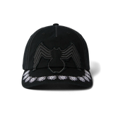 Huf X Spider-Man Venom Snapback Hat - Washed Black