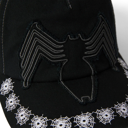 Huf X Spider-Man Venom Snapback Hat - Washed Black