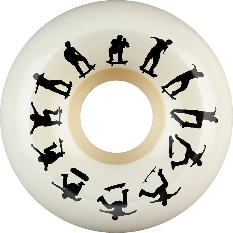 Bones X-Formula P-Rod SW Heel V5 Sidecut 53mm 95a Wheels - White (Set of 4)