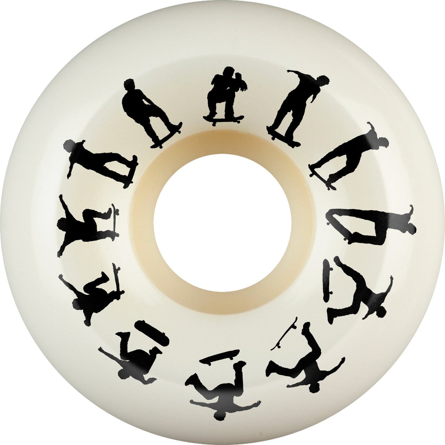 Bones X-Formula P-Rod SW Heel V5 Sidecut 54mm 95a Wheels - White (Set of 4)