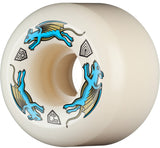 Powell Peralta Nano Rats AA2 Asymmetrical Shape Dragon Formula Wheels 56x39mm 97A - Off White (Set of 4)
